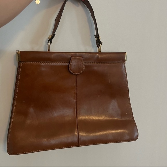 VINTAGE Leather Bag Brown Tan - Picture 3 of 9